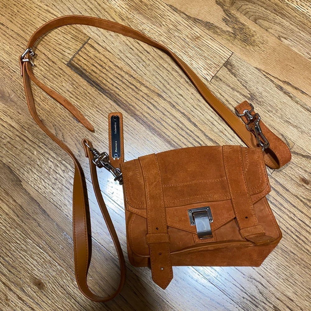 Suede Proenza Schouler crossbody bag